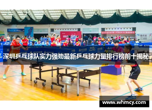 深圳乒乓球队实力强劲最新乒乓球力量排行榜前十揭秘